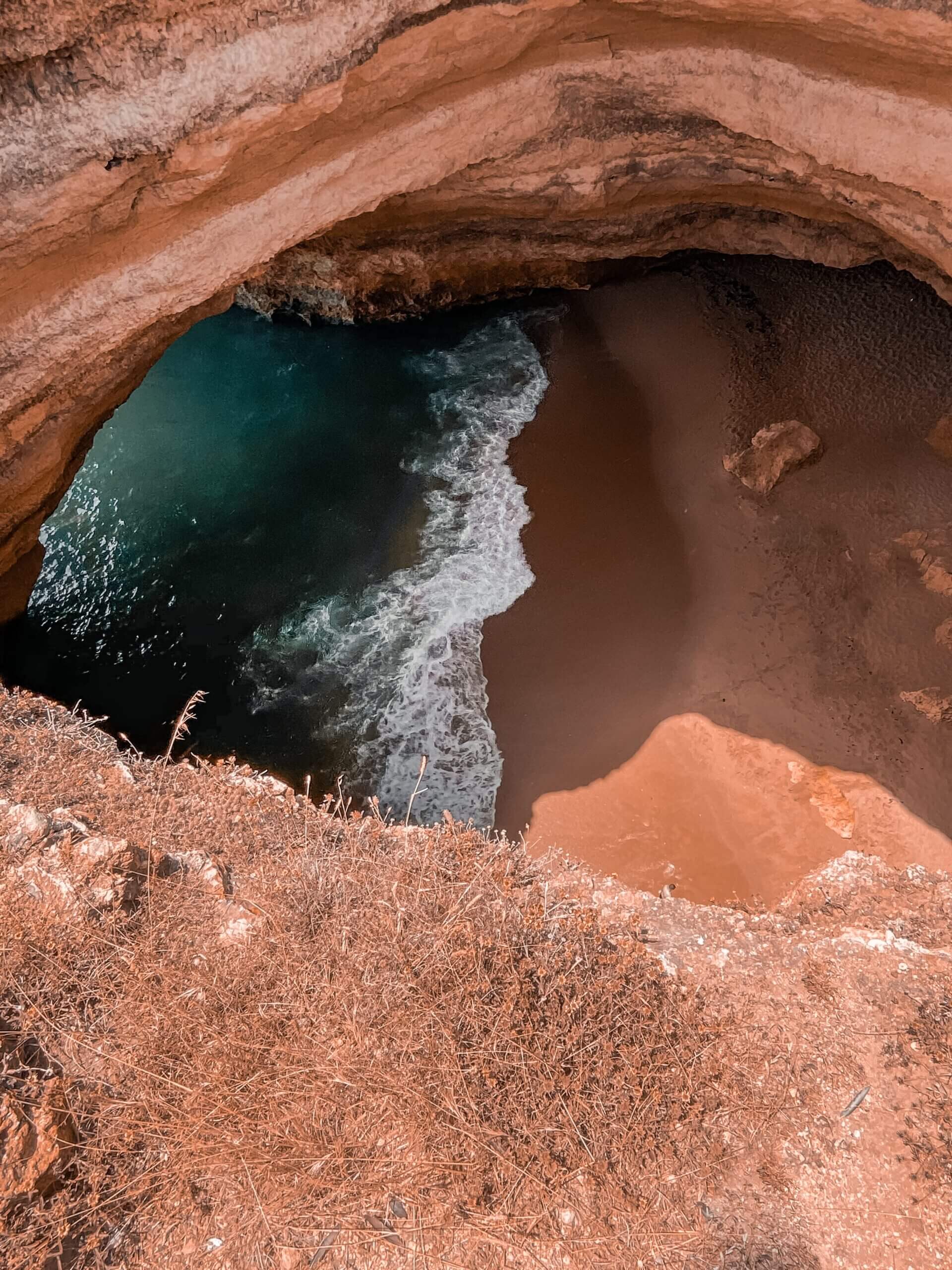 Benagil Cave from above scaled